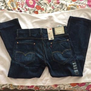 NWT Levi's Dark Blue 514 Jeans 40"x30"